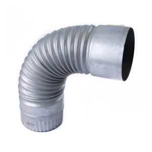 CODO GALVANIZADO 3.1/2X90 P/CHIMEN CORRUGADO 10150